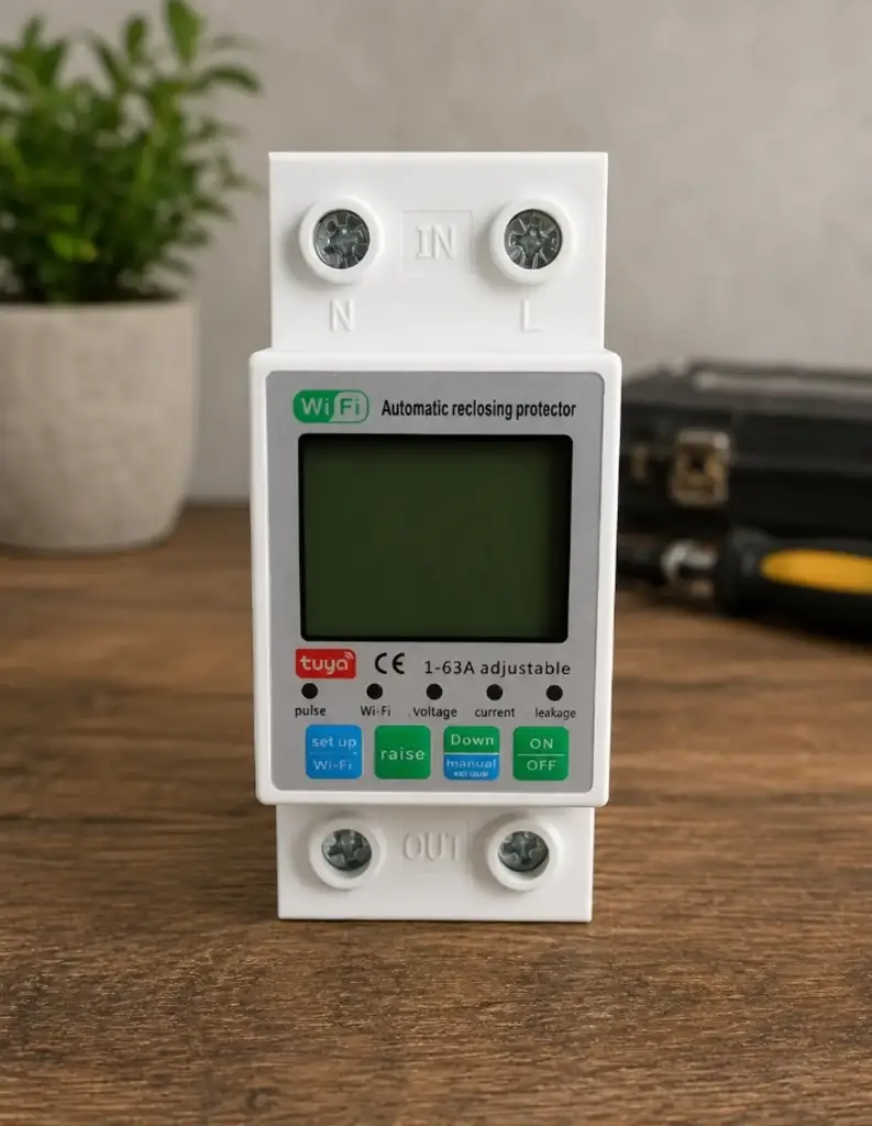 Smart Switch Voltage & Energy Monitoring/Earth Leakage/63A/Wifi Tuya