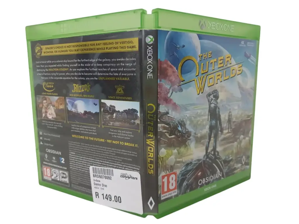 Xbox One The Outer Worlds Game Disc - View 2