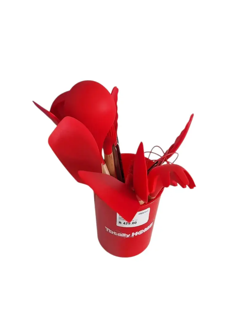 12 Piece Silicone Kitchen Utensil Set With Holder - View 2