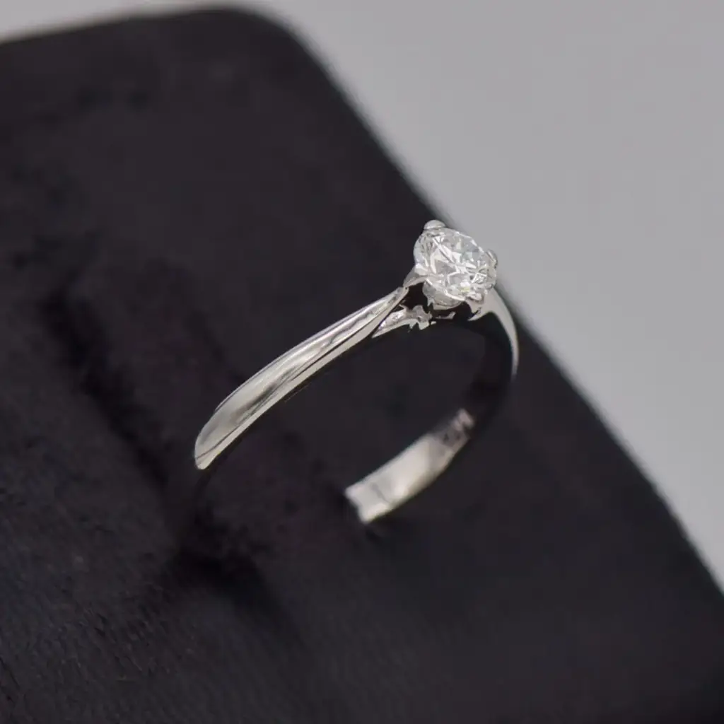 18ct White Gold Engagement Ring - View 2