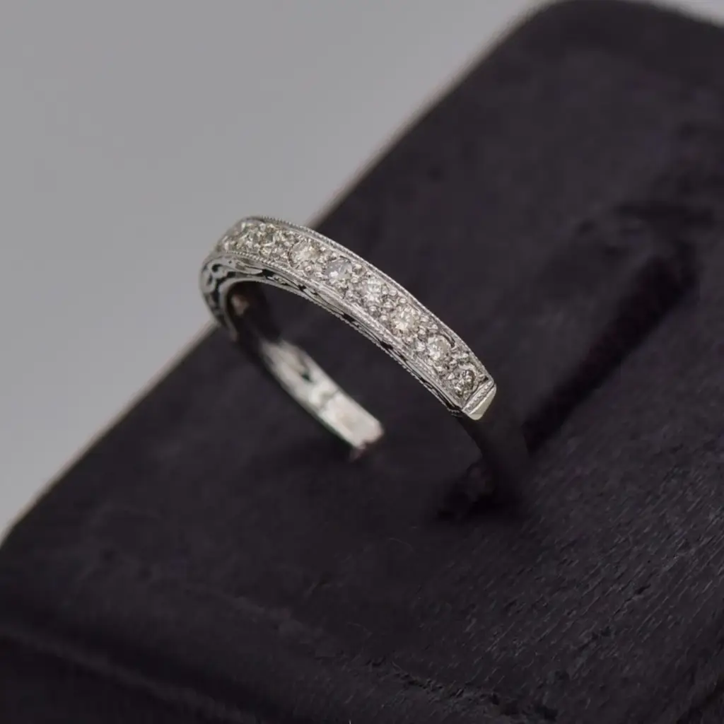 18ct White Gold Eternity Ring - View 3