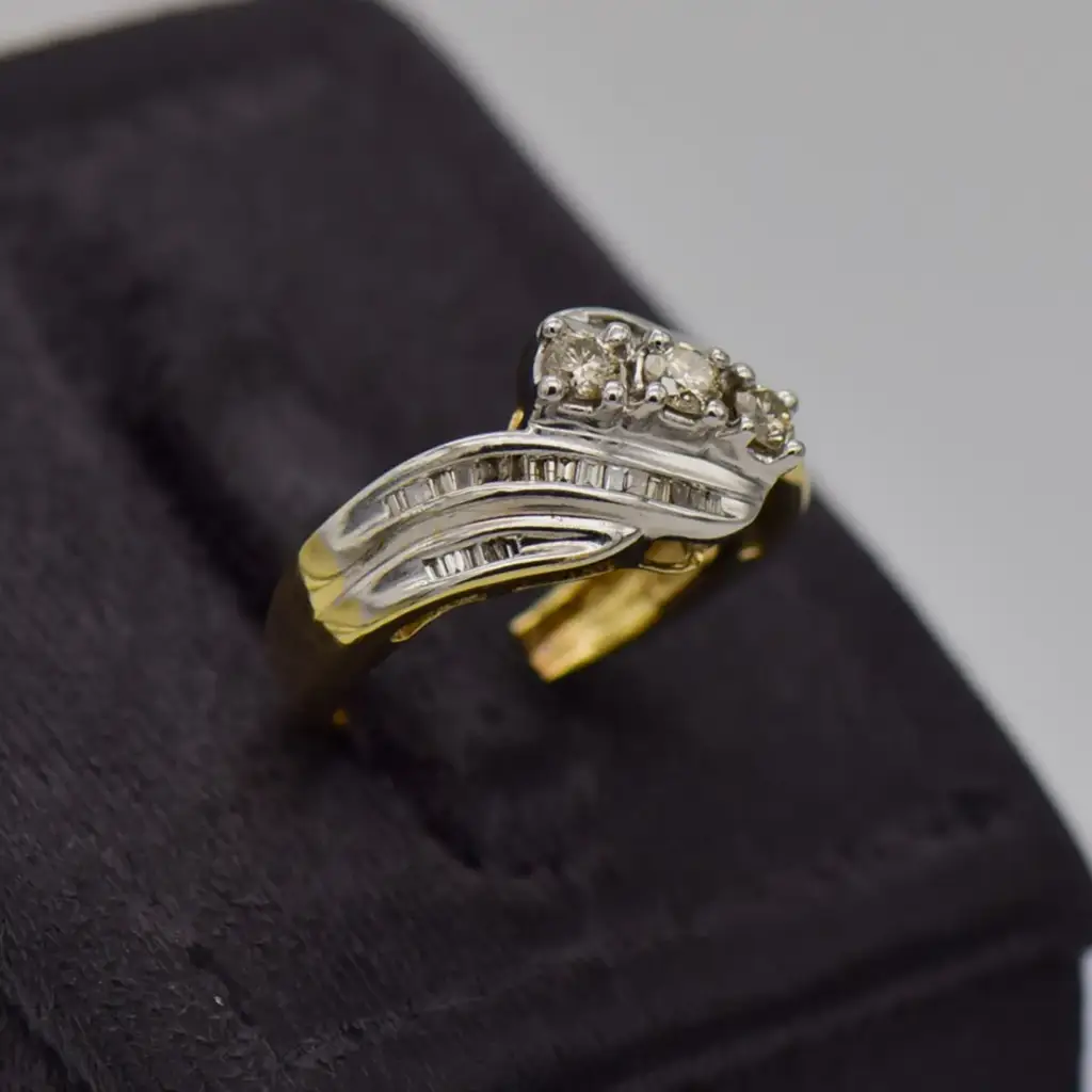 10Ct Yellow Gold Dress Ring - View 2