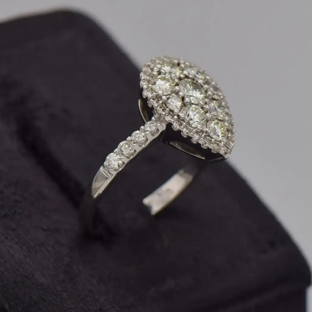 18ct White Gold Dress Ring - View 2
