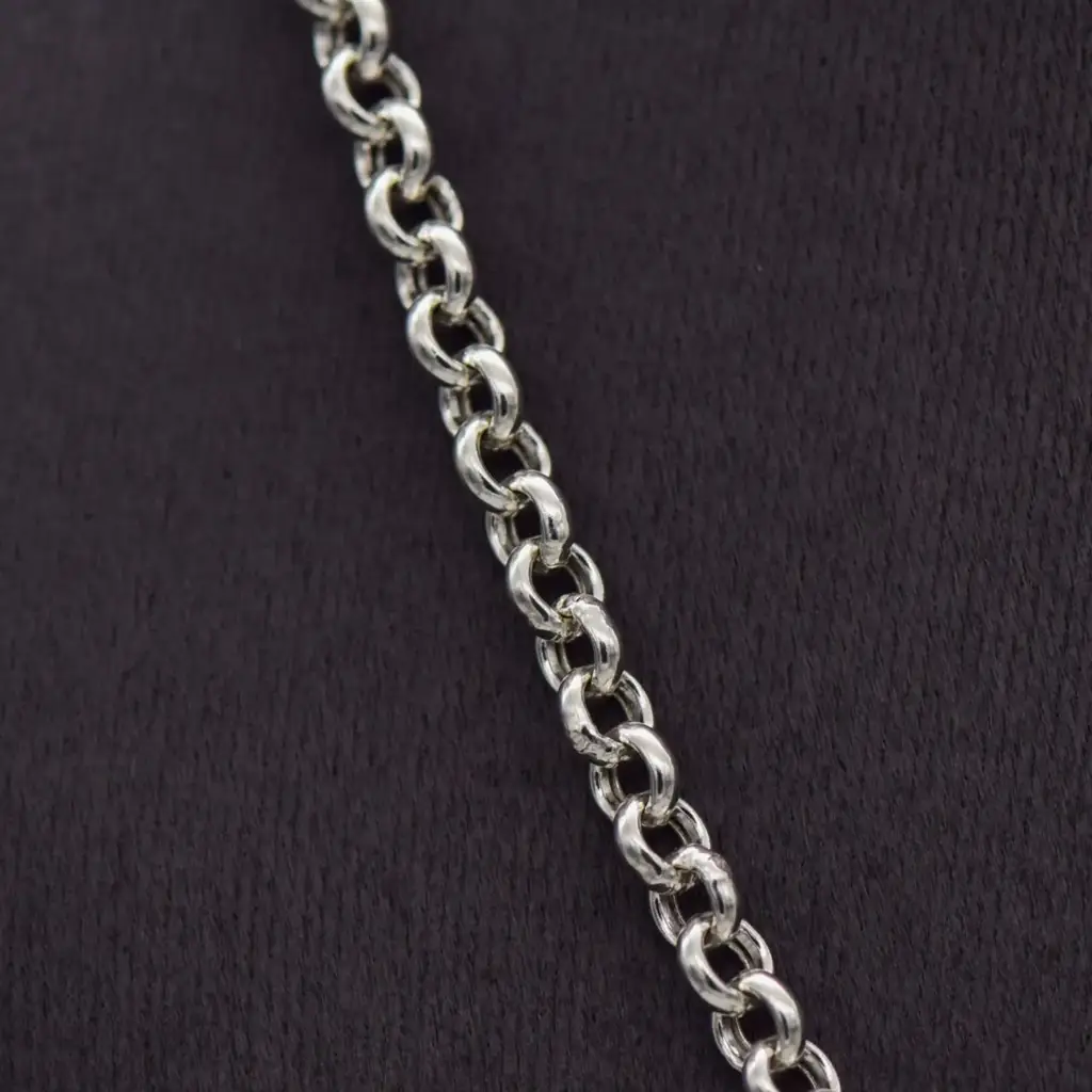Silver-925 Chain Rolo - Link - View 2
