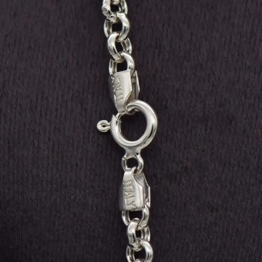 Silver-925 Chain Rolo - Link - View 3