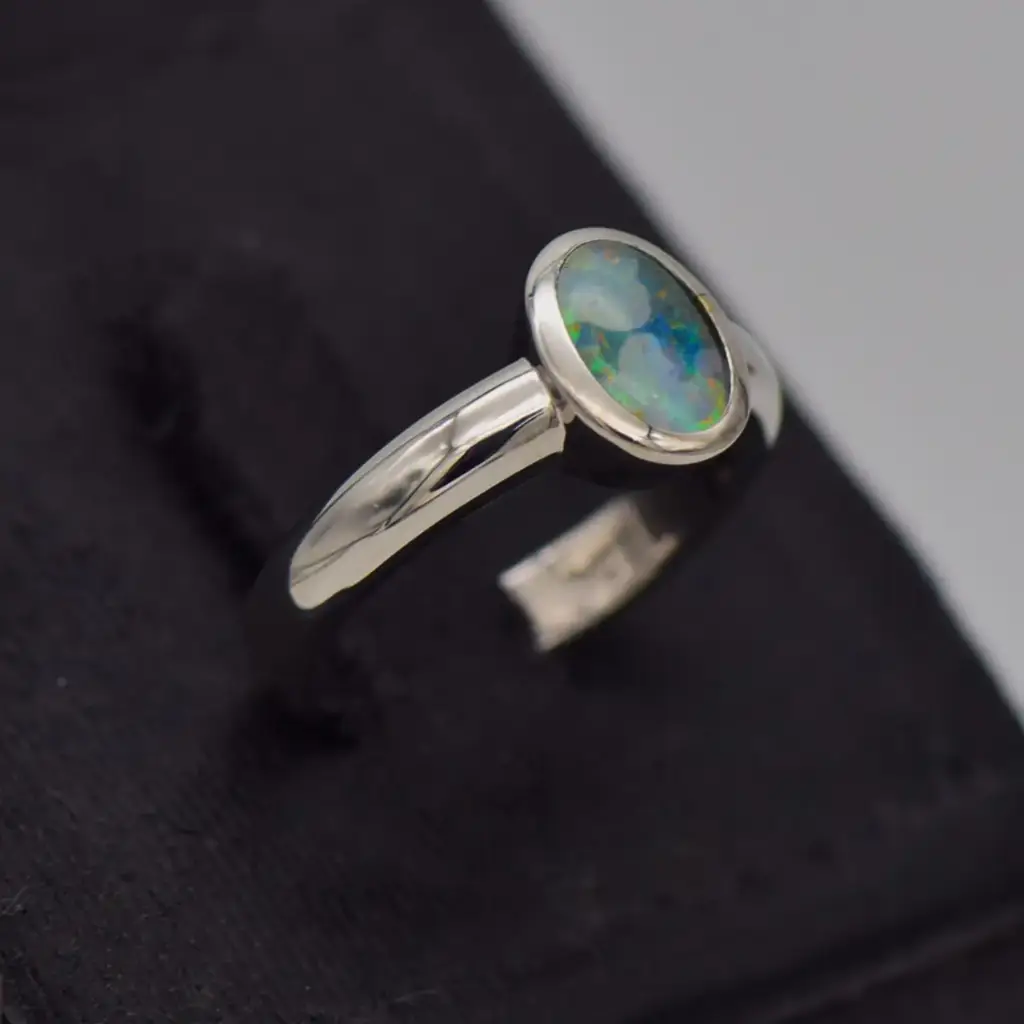 9ct White Gold Dress Ring - View 2