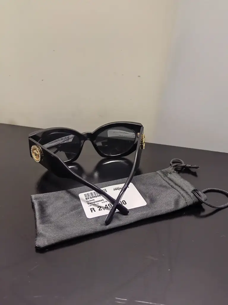 Versace 4376-B Cat Eye Ladies Sunglasses - View 3
