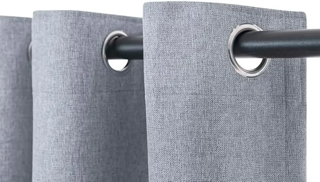 Nanwei Blackout Plain Bedroom Eyelet Curtains 225W X 250L Cm - View 4