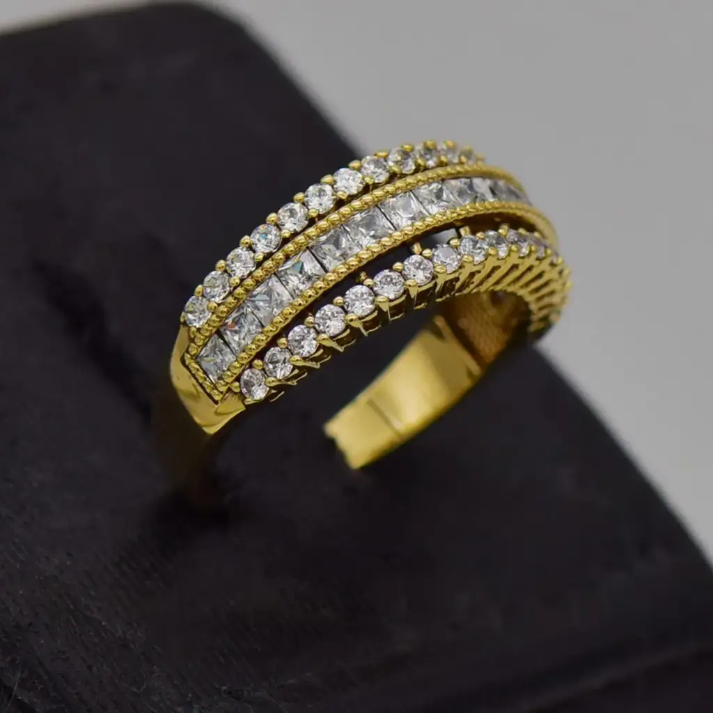 9ct Yellow Gold Dress Ring - View 2