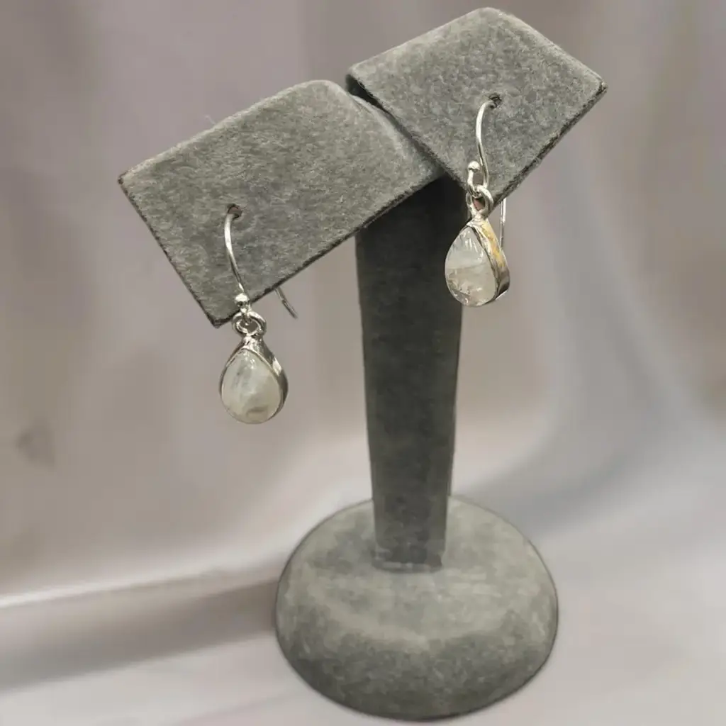Moonstone Earrings Teardrop