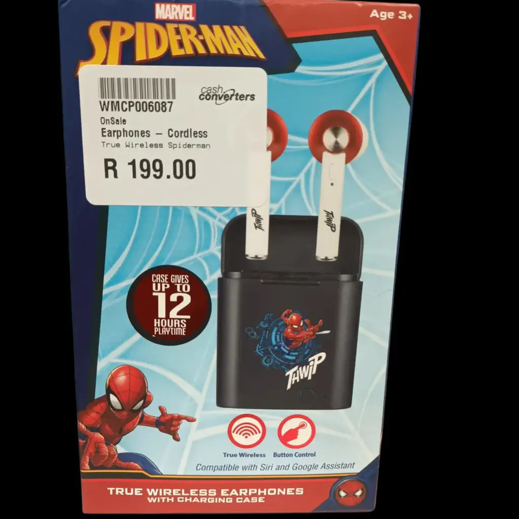 Volkano Marvel Spider-Man Wireless Earphones With Charging Case - View 3