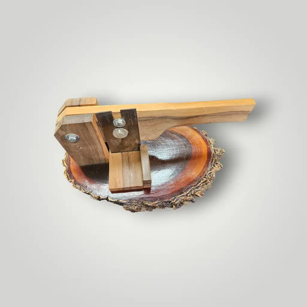 🔪 Handcrafted Wooden Biltong Cutter – Guillotine Style Slicer - View 2