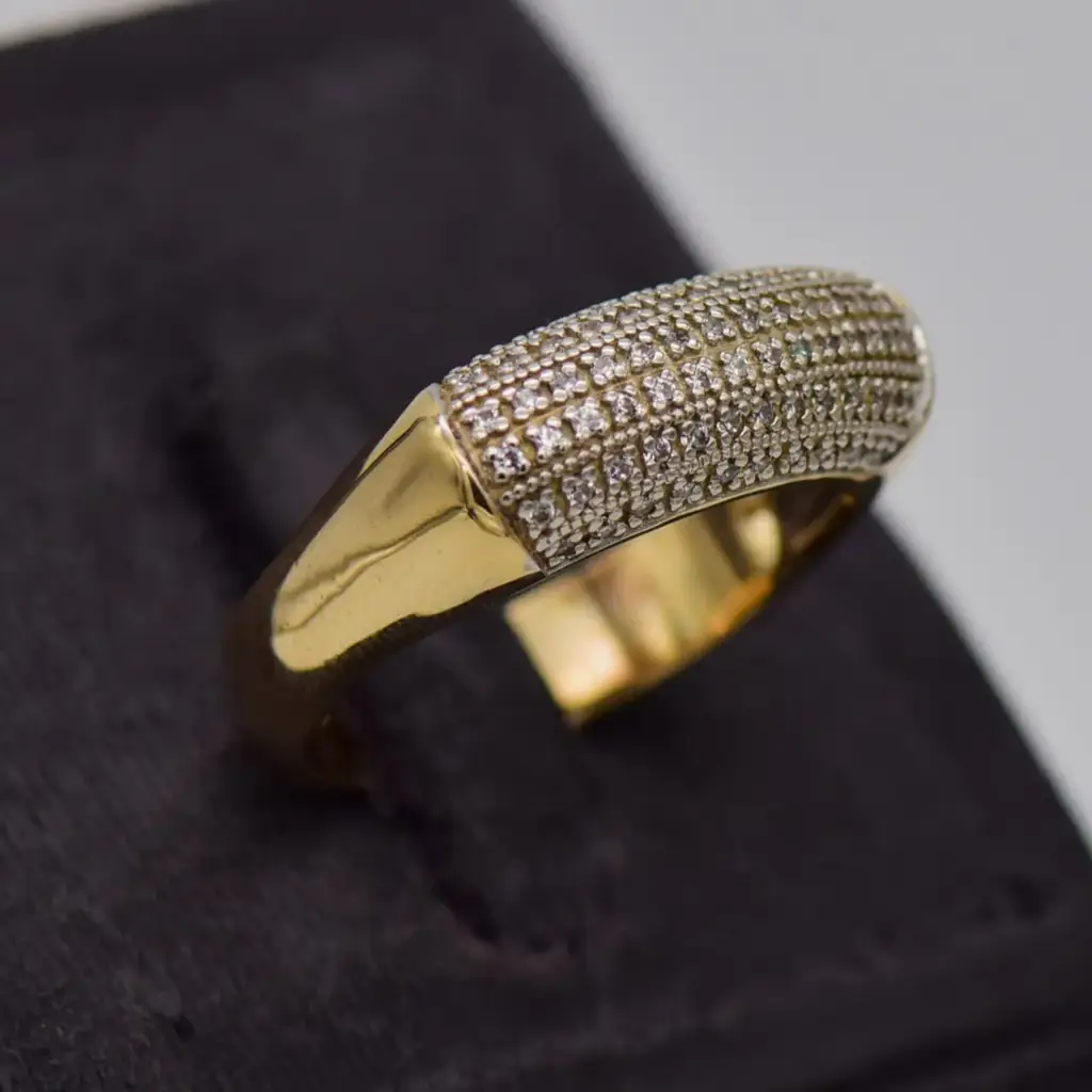 9ct Yellow Gold Dress Ring - View 2