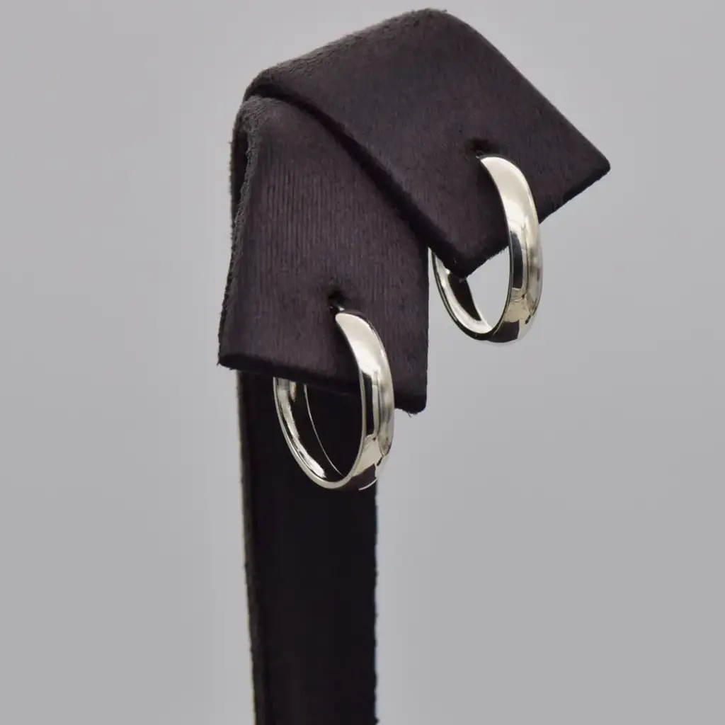 925 Silver Open Hoop Earrings