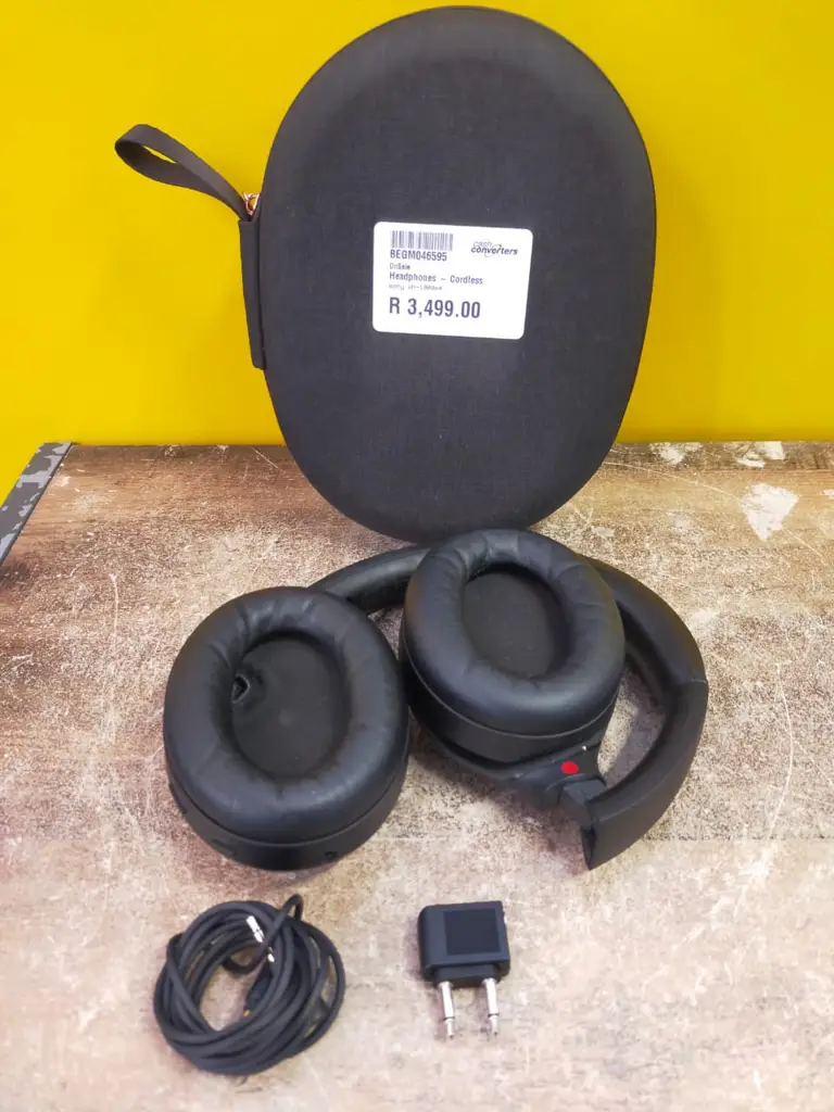 Sony Wh-1000Xm4 Wireless Noise-Canceling Headphones - Black Bluetooth Headset (Over The Ear) - View 4