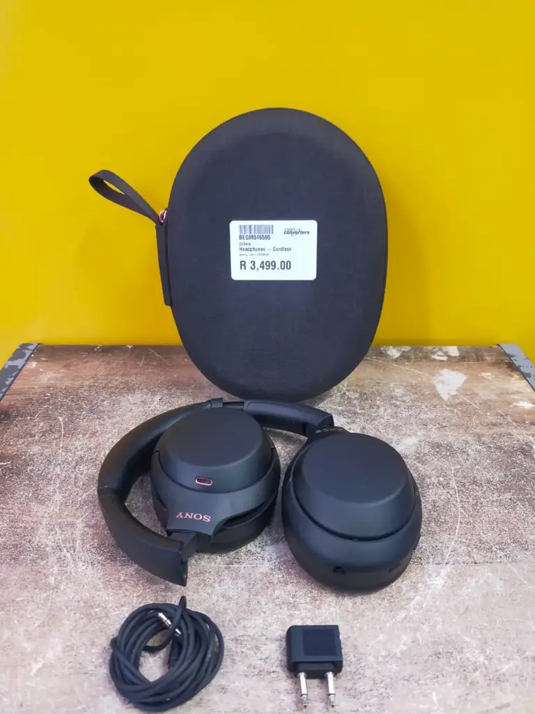 Sony Wh-1000Xm4 Wireless Noise-Canceling Headphones - Black Bluetooth Headset (Over The Ear)