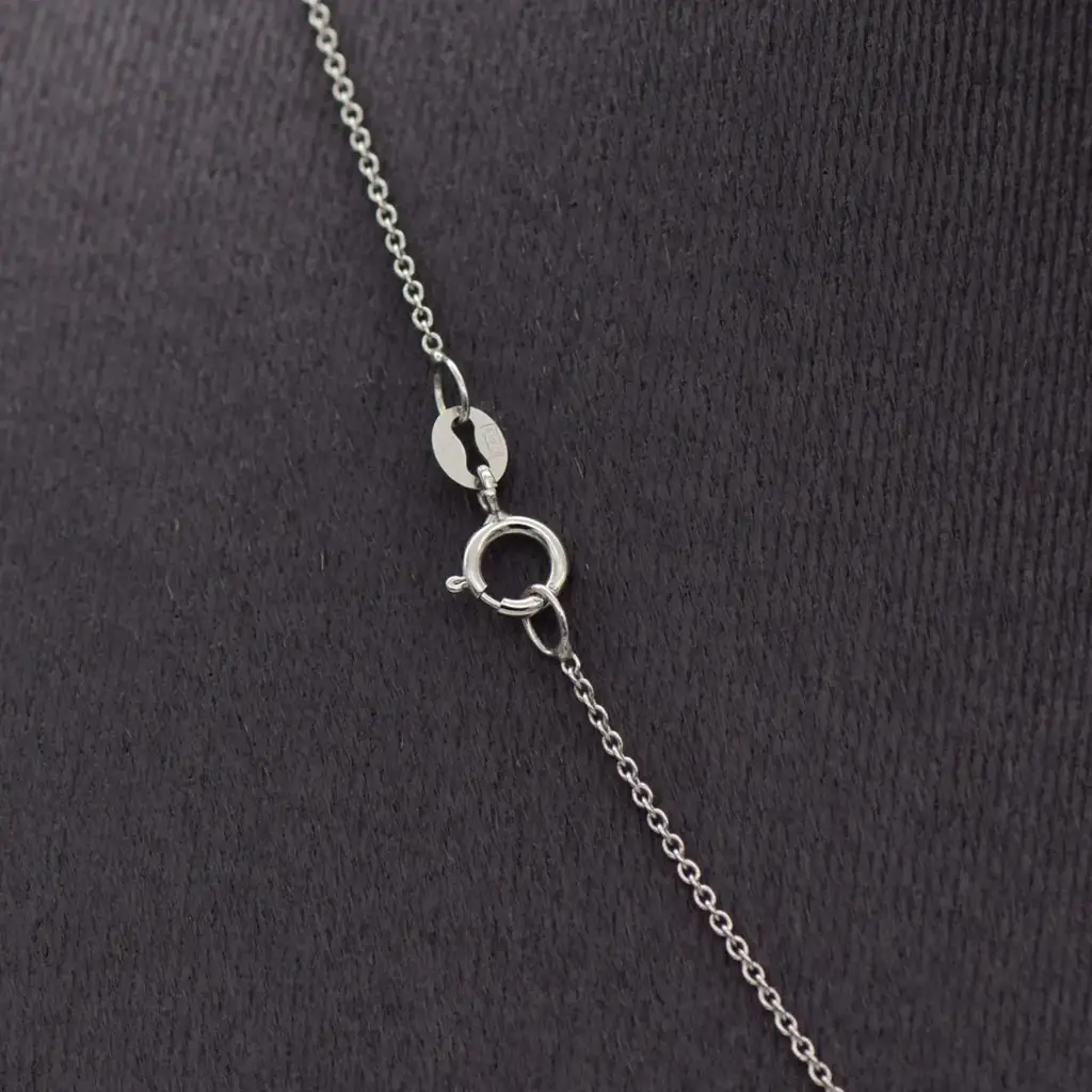 9ct White Gold Chain Curb - Link - View 3
