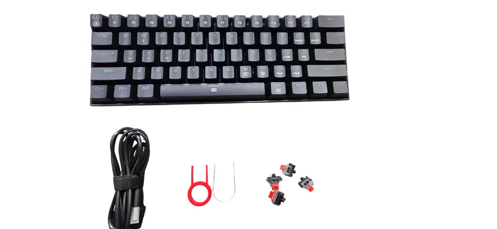 Dragonborn Wired Mechanical Keyboard Rgb 67Key Design – Black - View 2