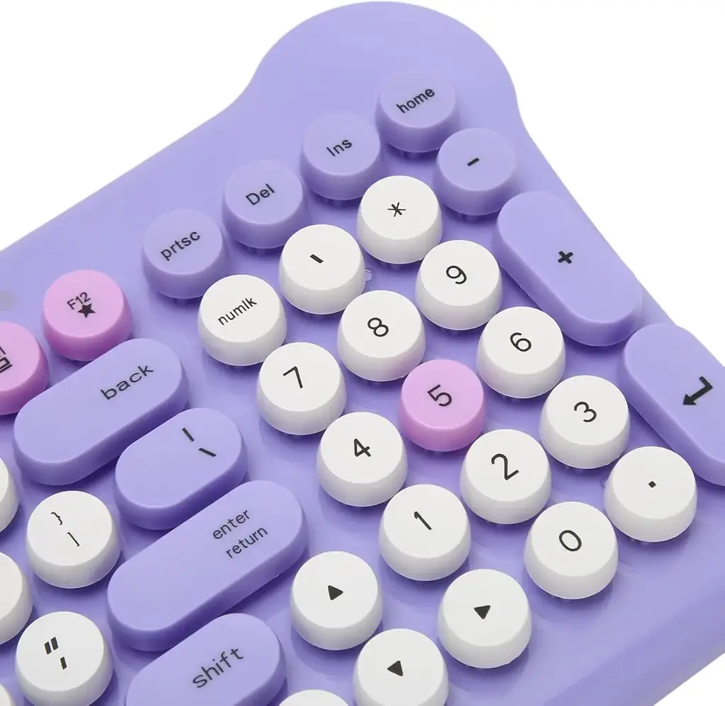 Keyboard & Mouse Set Purple - View 3