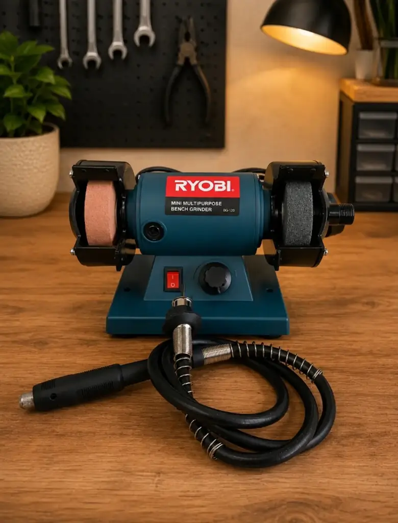 Ryobi 75Mm Mini Multipurpose Bench Grinder