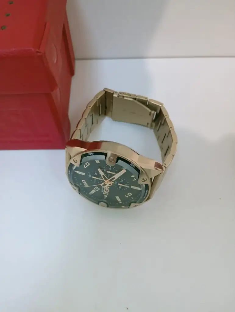 Diesel Men's Spiked Chronograph, Gold-Tone Stainless Steel Watch - Dz4678 - View 3