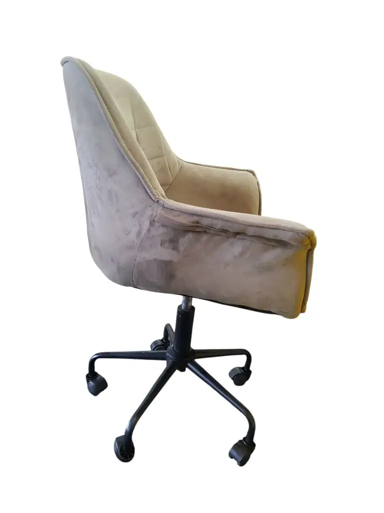 Beige Rotating Office Chair - View 2