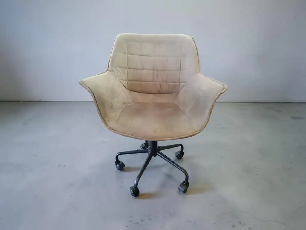 Beige Rotating Office Chair