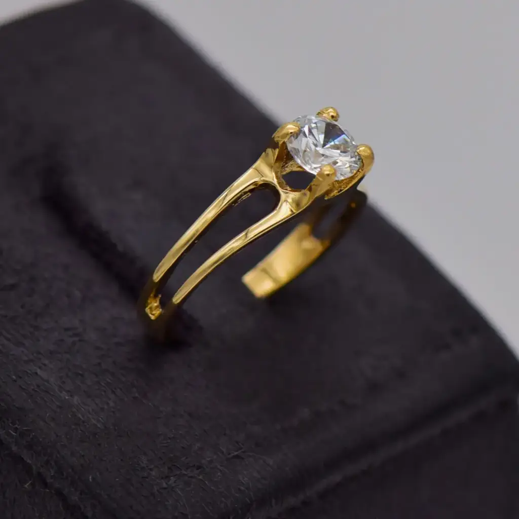 10ct Yellow Gold Dress Ring - View 3