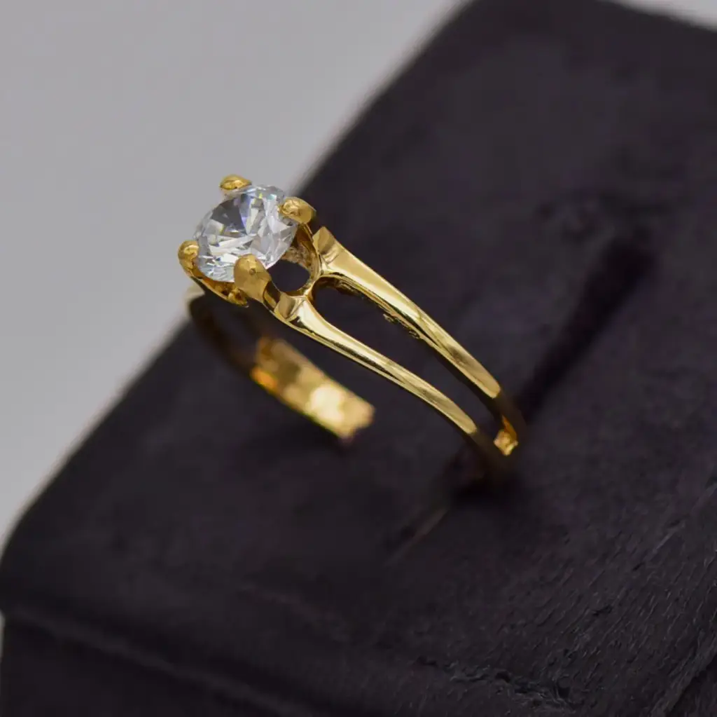 10ct Yellow Gold Dress Ring - View 4