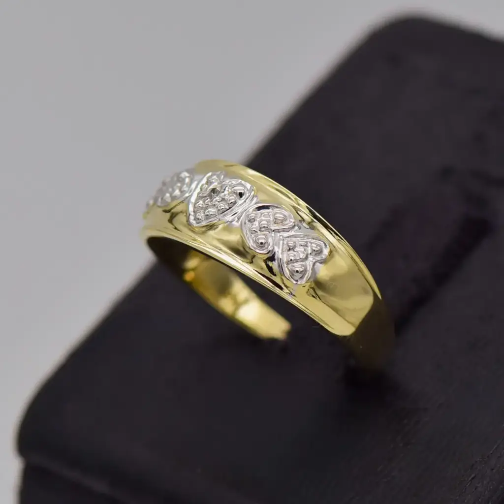 9ct Yellow Gold Dress Ring - View 3