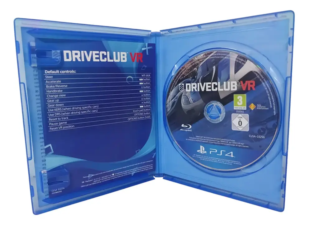 Playstation 4 Driveclub Vr Game Disc (Ps Vr Required)
