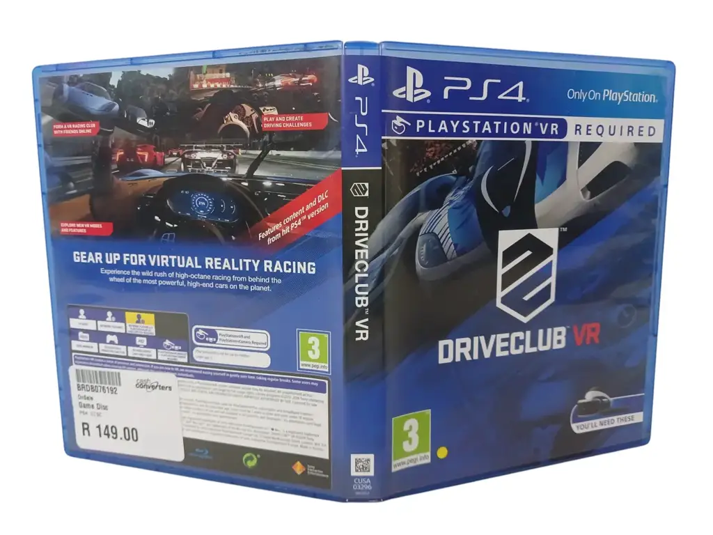 Playstation 4 Driveclub Vr Game Disc (Ps Vr Required) - View 2