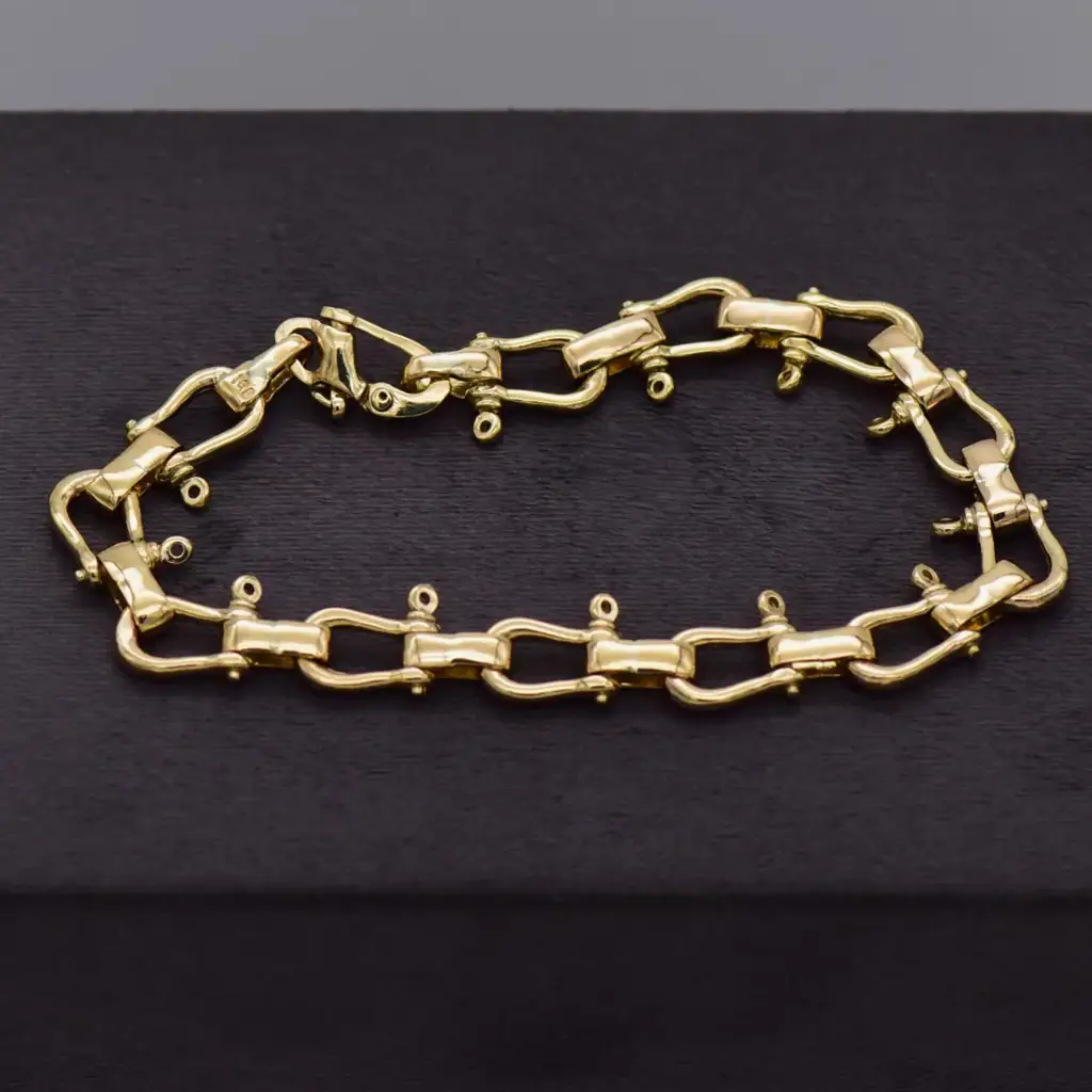 10ct Yellow Gold Bracelet - View 2