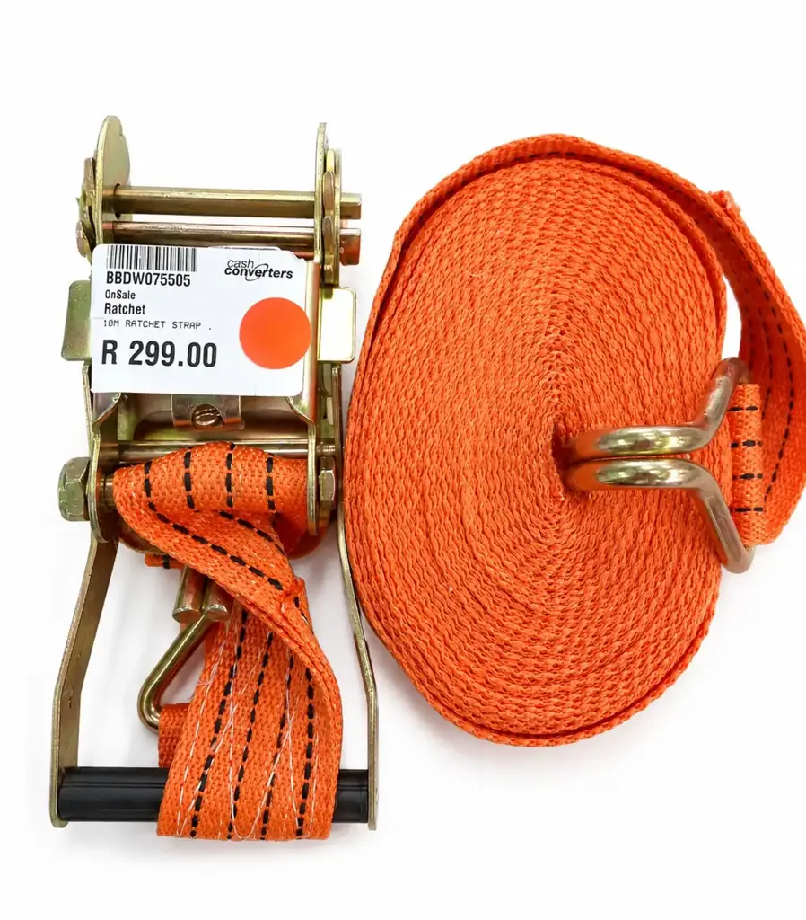 10M Heavy-Duty Ratchet Tie-Down Strap - View 2