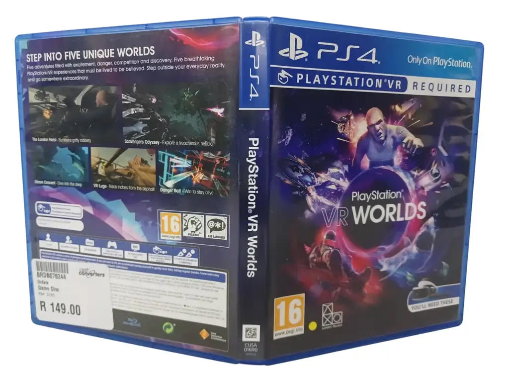 Playstation 4 Playstation Vr Worlds Game Disc (Ps Vr Required) - View 2