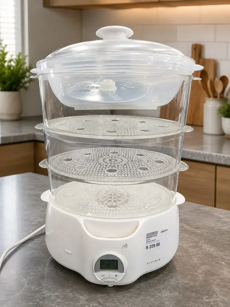 Platinum Tu-H3951-3 3-Tier Food Steamer