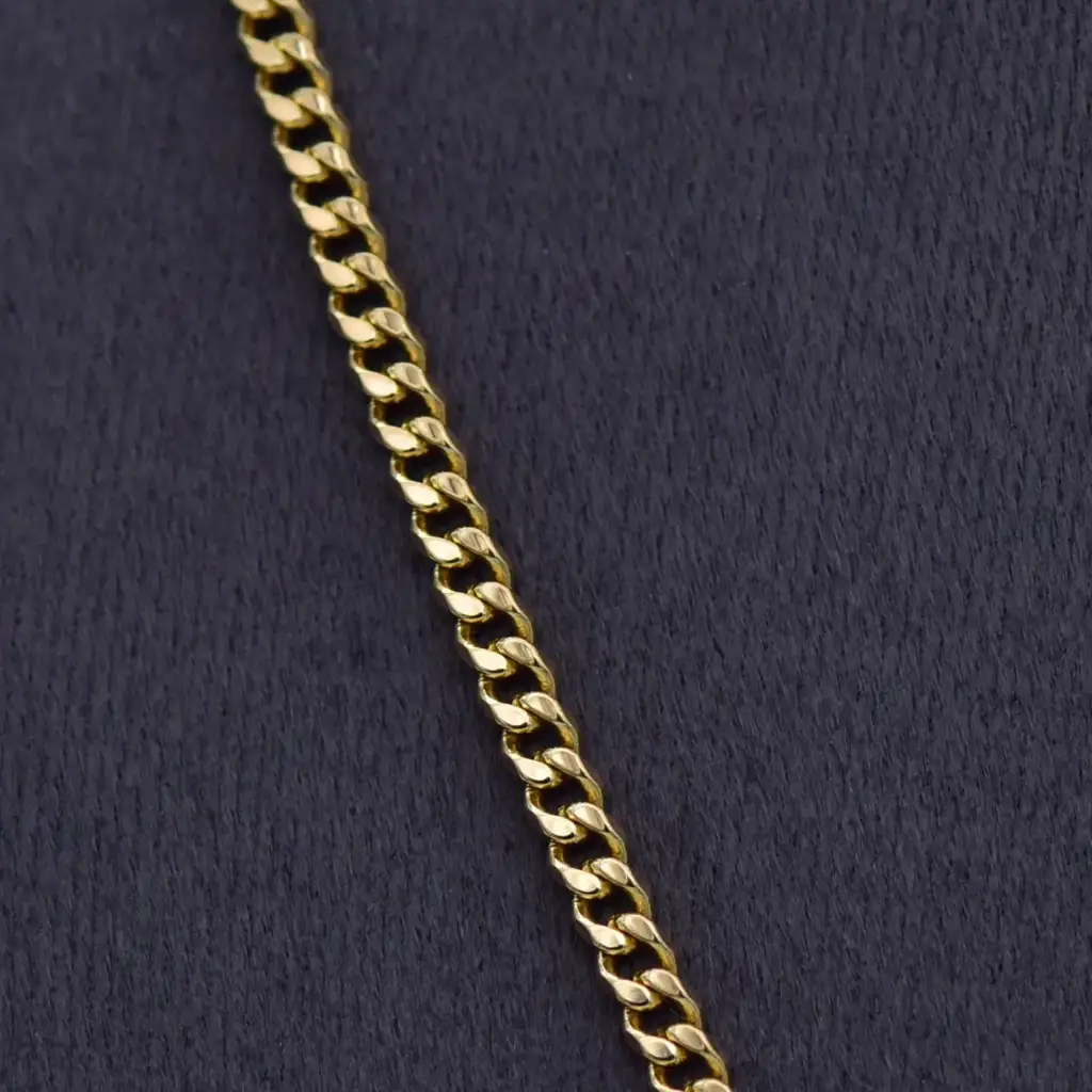 18ct Yellow Gold Chain Curb-Link - View 2