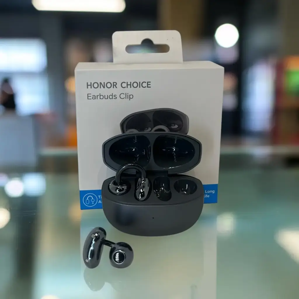 Honor Choice-Black Earbuds Clip