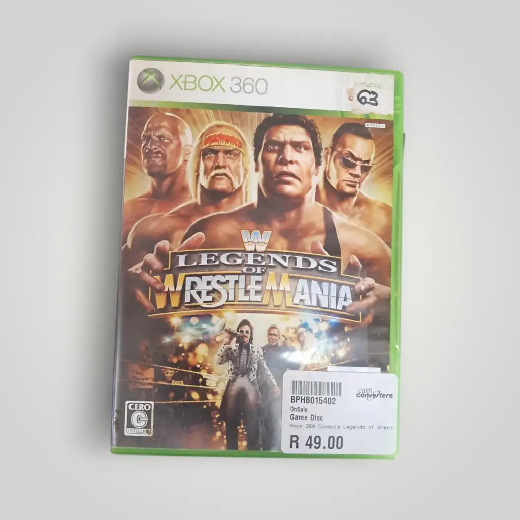 Xbox 360 Game Disc Legends Of Wrestle Mania