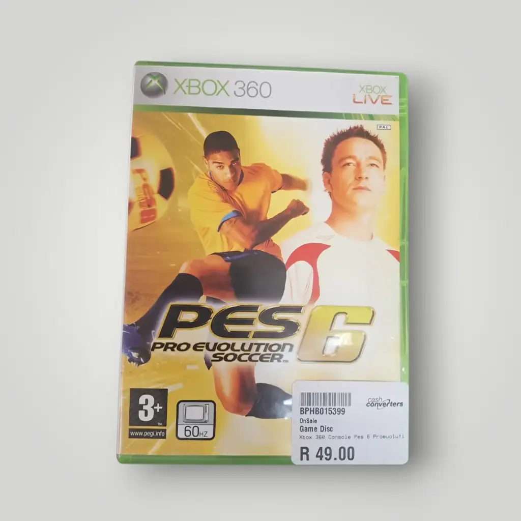 Xbox 360Game Disc Pes 6 Pro Evolution Soccer