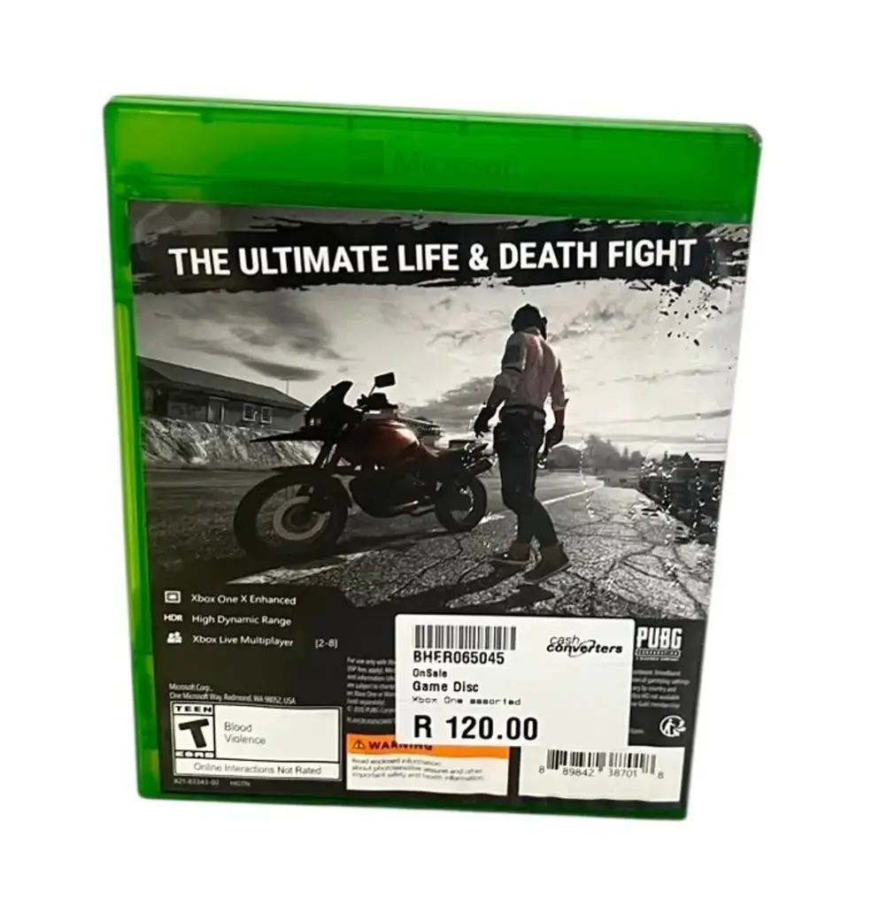 Xbox One Playernknown's Battlegrounds Game Disc - View 3