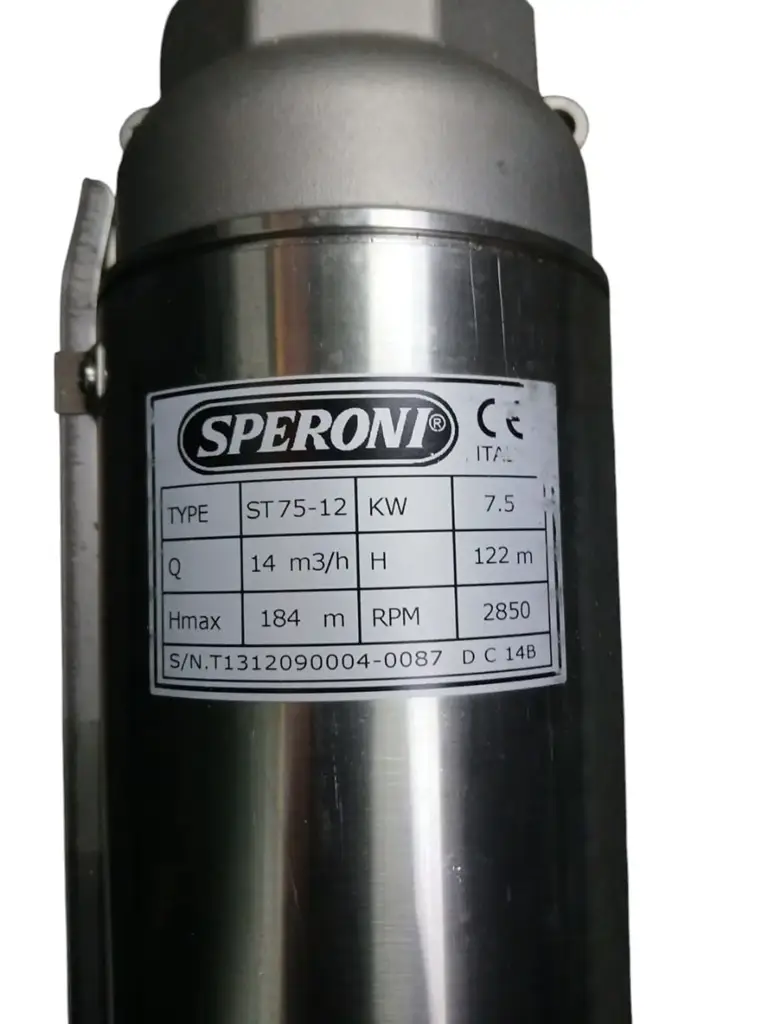 Speroni Submersible Borehole Pump /St 75 -12 - View 2