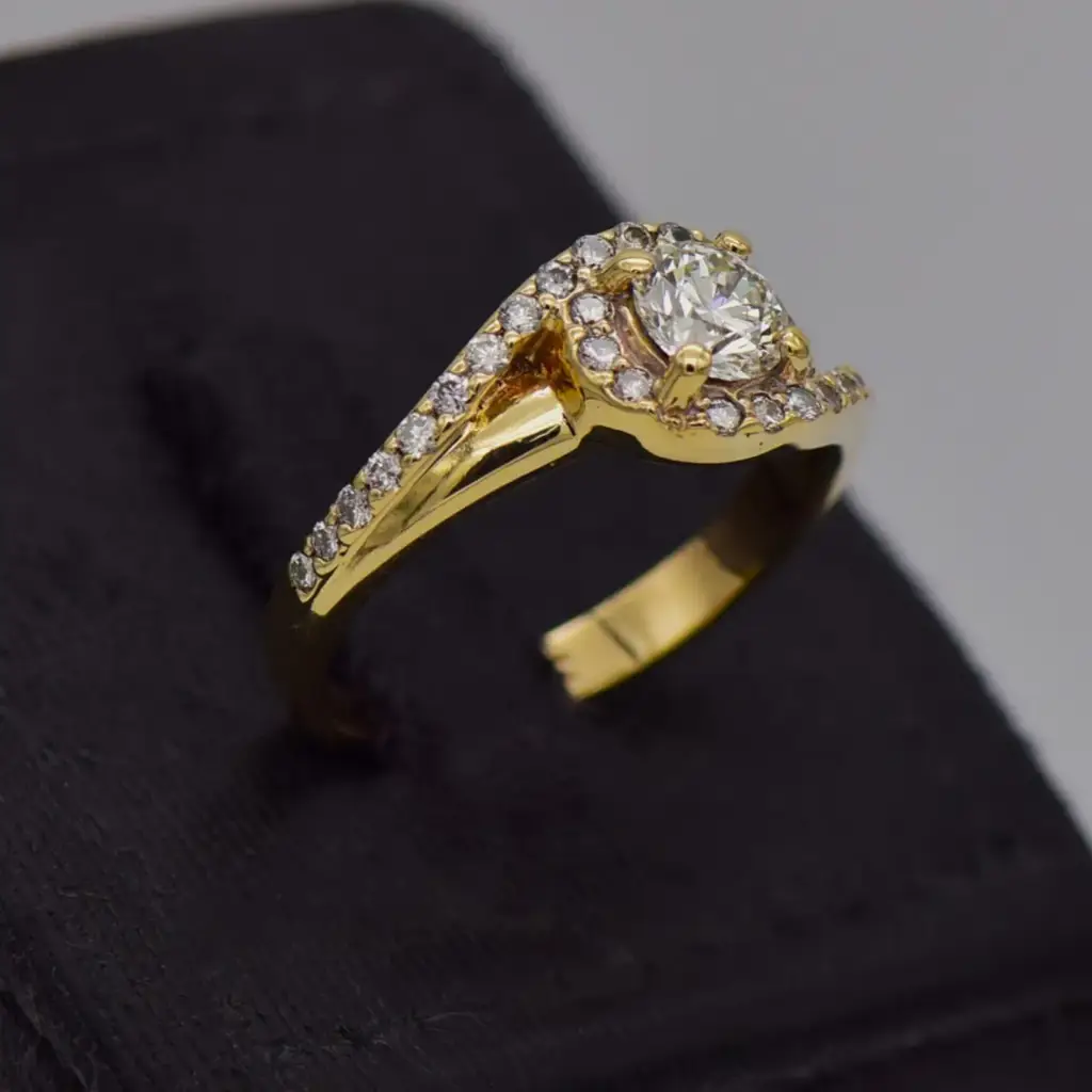 9ct Yellow Gold Dress Ring - View 2