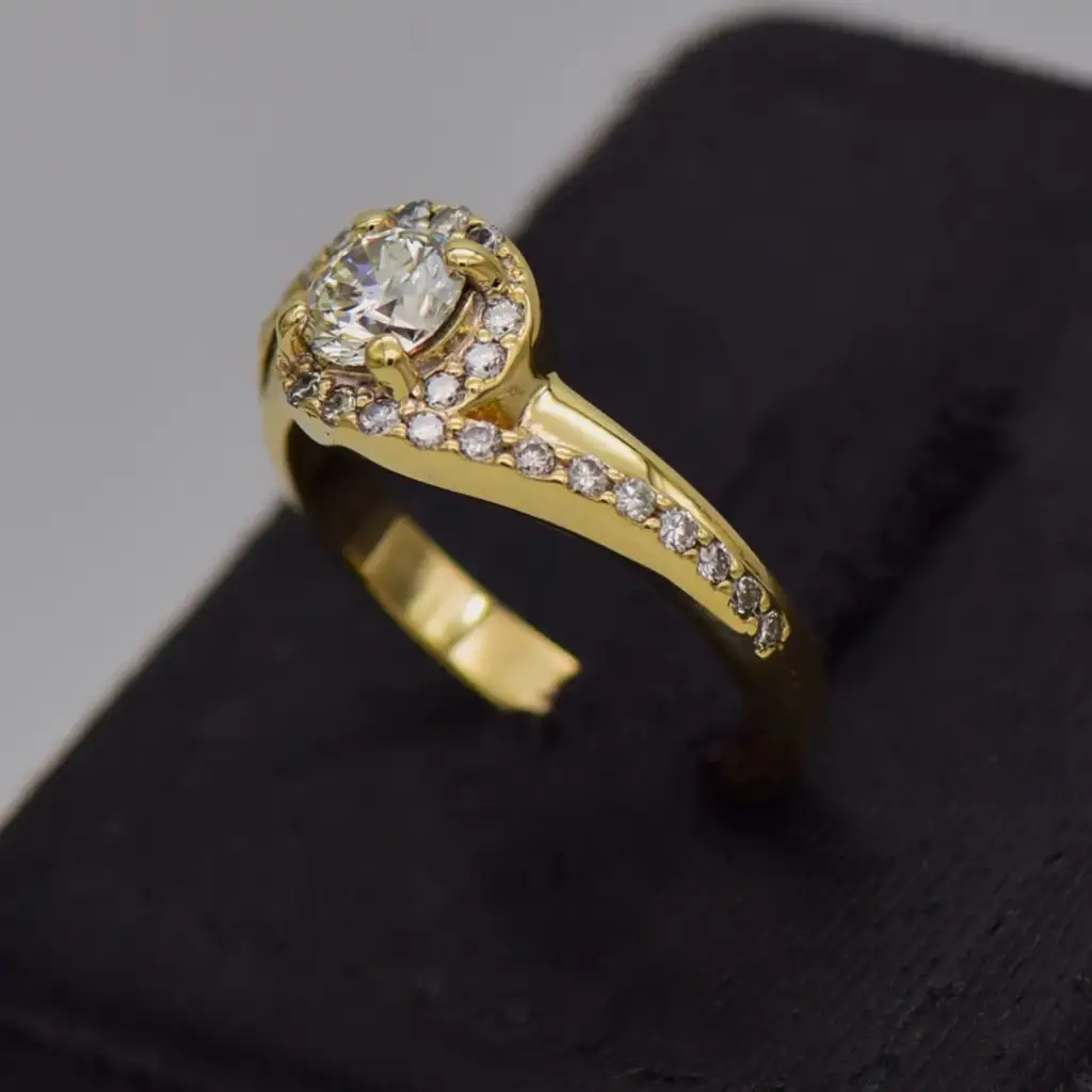 9ct Yellow Gold Dress Ring - View 3