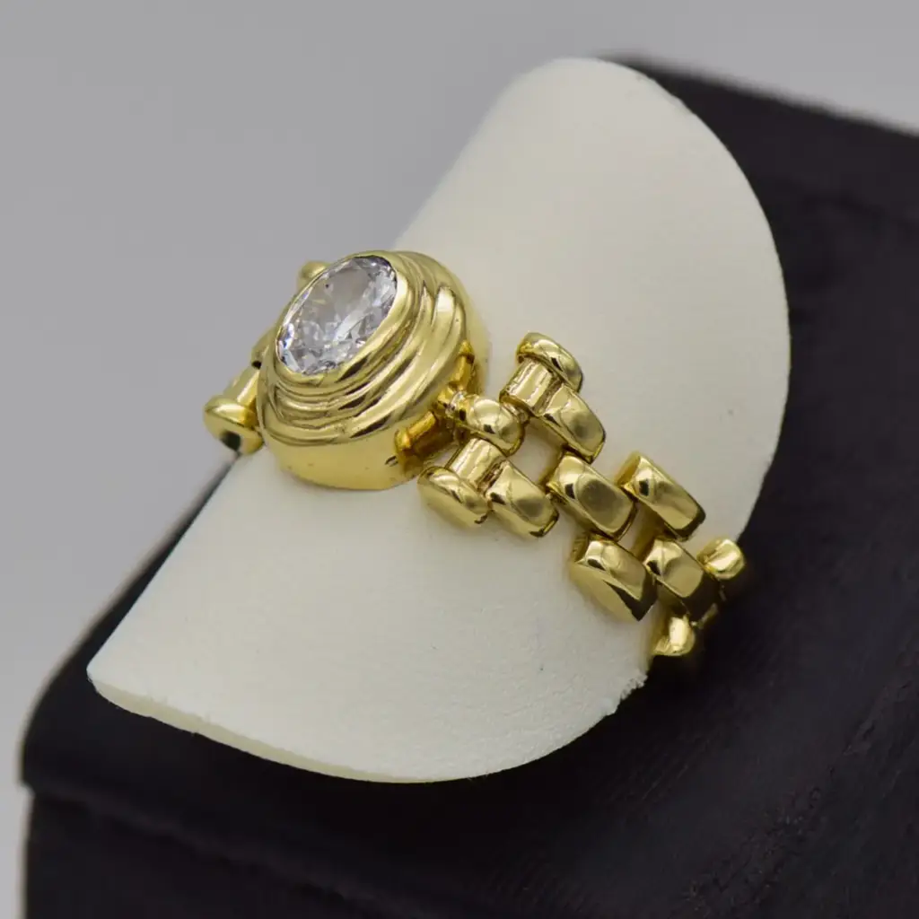 9ct Yellow Gold Belt Ring - View 3