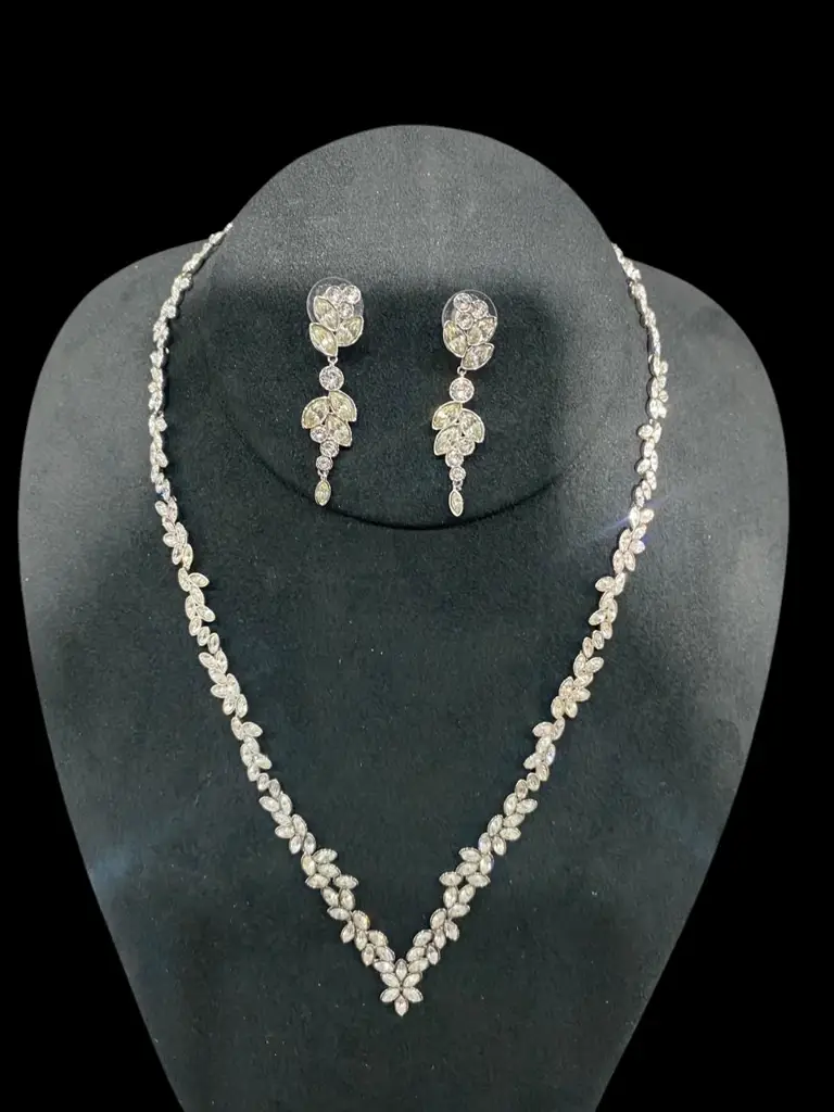 Swarovski Necklace & Earrings - View 2