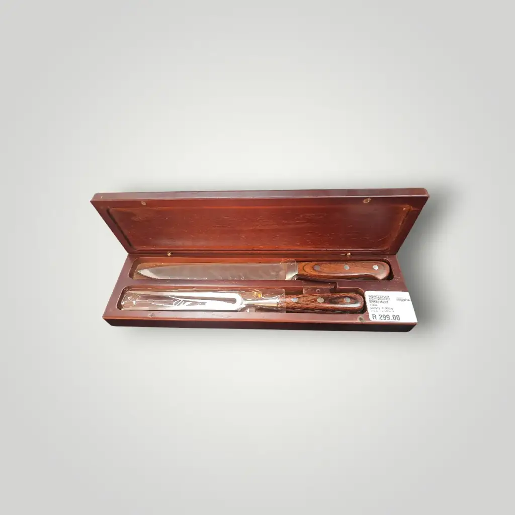 Ch Gourmet Carving Set – Wooden Gift Box