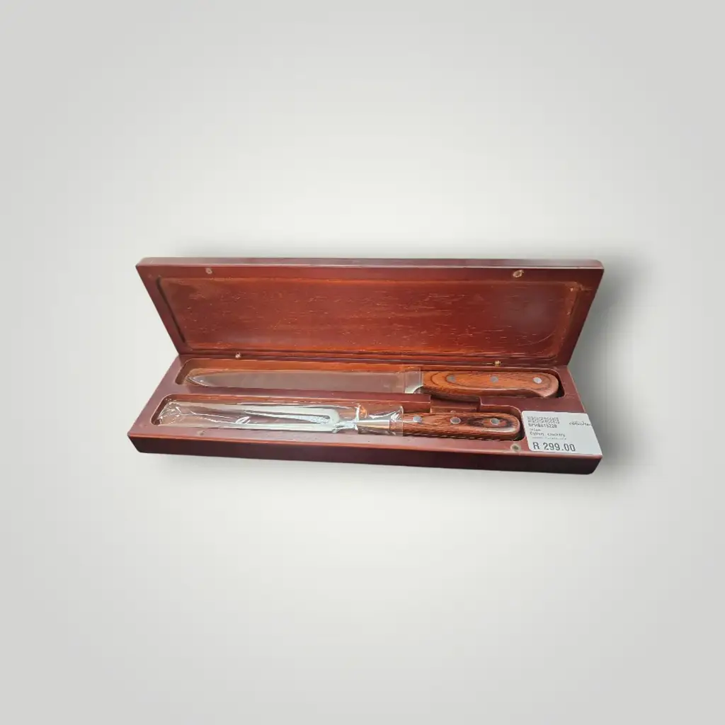 Ch Gourmet Carving Set – Wooden Gift Box - View 3