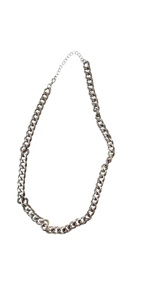 Costume Jewellery Chunky Silver Chain
