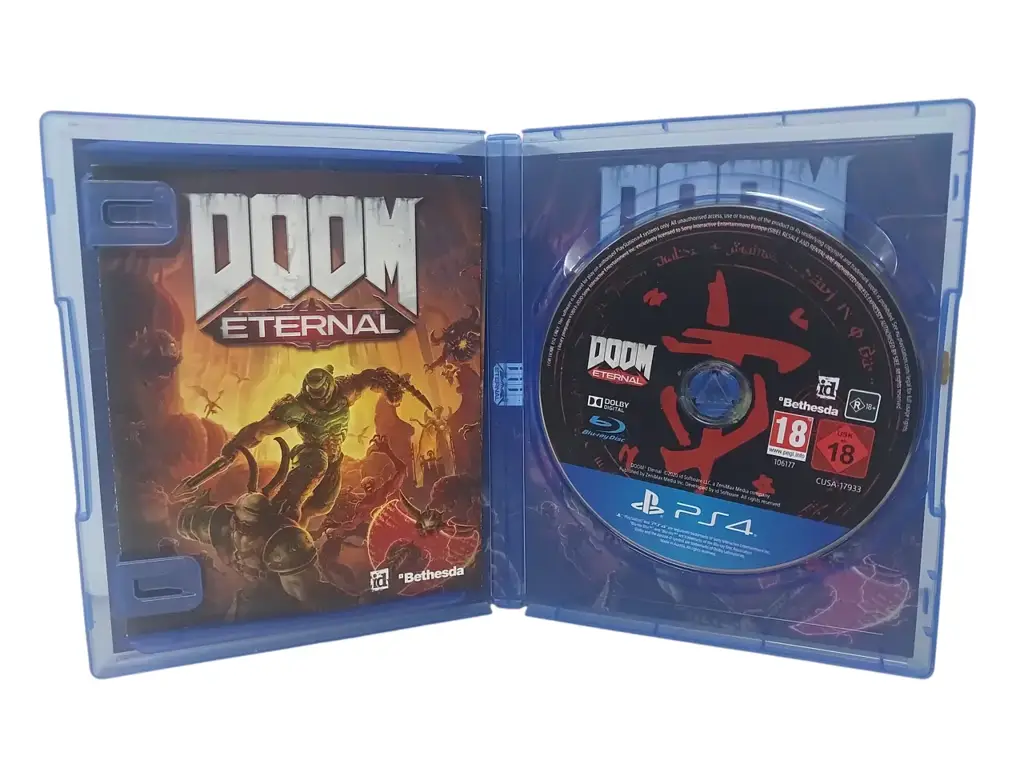Playstation 4 Doom Eternal Game Disc